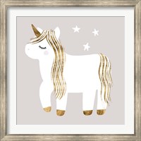 Framed Sleepy Unicorn I