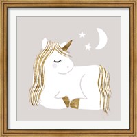 Framed Sleepy Unicorn II
