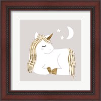 Framed Sleepy Unicorn II