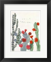 Framed Desert Christmas Cactus II