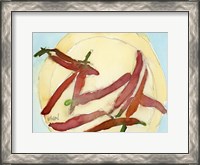 Framed Peppers on a Plate II