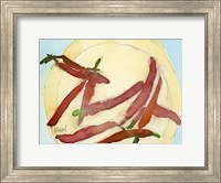 Framed Peppers on a Plate II