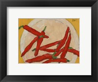 Framed Peppers on a Plate III