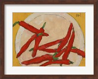 Framed Peppers on a Plate III