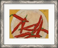 Framed Peppers on a Plate III