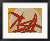 Framed Peppers on a Plate III