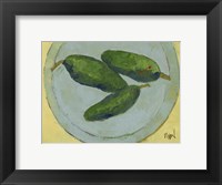 Framed Peppers on a Plate IV