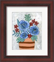 Framed Bleu Blume I