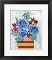 Framed Bleu Blume I