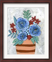 Framed Bleu Blume I