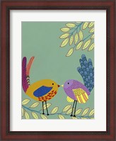 Framed Patterned Feathers II