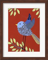 Framed Patterned Feathers III