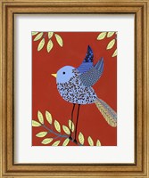 Framed Patterned Feathers III