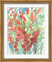 Framed Tropical Summer Blooms I