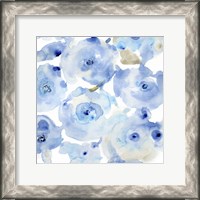 Framed Blue Roses I