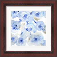 Framed Blue Roses II
