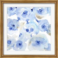 Framed Blue Roses II