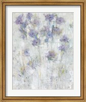 Framed Lavender Floral Fresco I