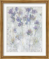 Framed Lavender Floral Fresco I