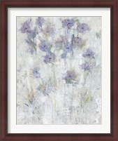 Framed 'Lavender Floral Fresco I' border=