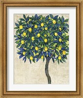 Framed 'Lemon Tree Composition I' border=