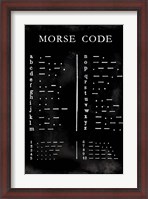 Framed Morse Code Chart