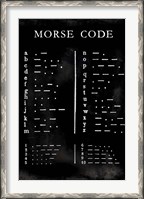 Framed Morse Code Chart