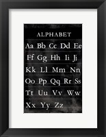 Framed Alphabet Chart