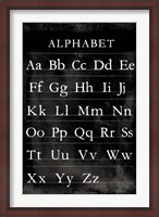 Framed Alphabet Chart