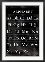 Framed Alphabet Chart