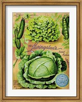 Framed Antique Seed Packets XII