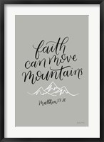 Framed Faith Can Move Mountains