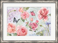 Framed Boho Bouquet I Blue