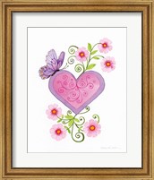 Framed Hearts and Flowers IV