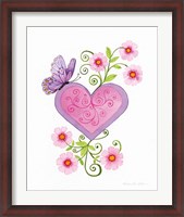 Framed Hearts and Flowers IV