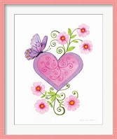 Framed Hearts and Flowers IV