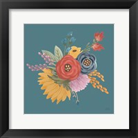 Harvest Garden Flowers IV Framed Print