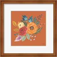 Framed 'Harvest Garden Flowers II' border=