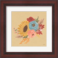 Framed 'Harvest Garden Flowers I' border=