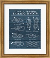 Framed Vintage Sailing Knots XIII