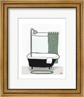 Framed Sage Bath I