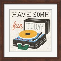 Framed Retro Desktop Record Player v2