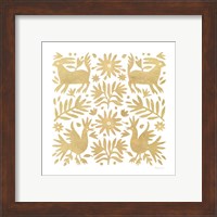 Framed 'Otomi Elegance I' border=