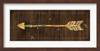 Framed Beautiful Arrows IV on Wood No Words
