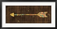 Framed Beautiful Arrows IV on Wood No Words