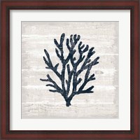 Framed Driftwood Coast VII Blue