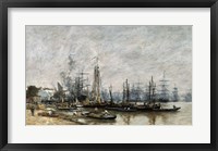 Framed Harbour of Bordeaux, 1874