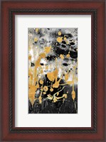 Framed Gold Reflections Abstract