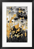 Framed Gold Reflections Abstract