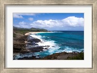 Framed Oahu Rocky Shores II